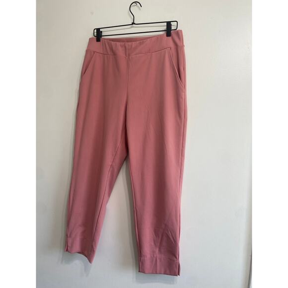 Stylish Muted Pink Pull-On Ankle Pants - Size Large - Picture 2 of 12